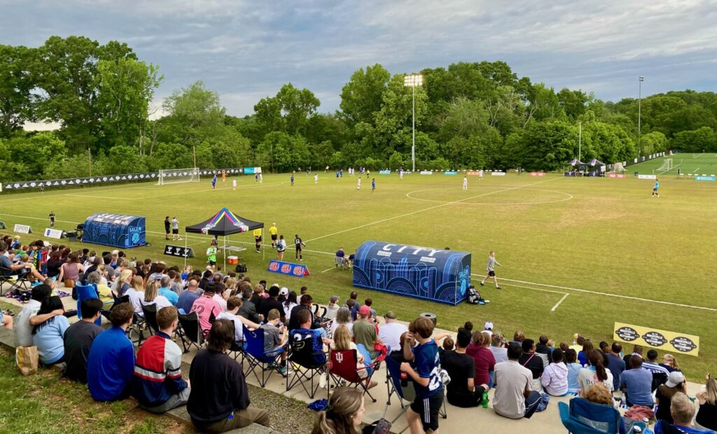 Soccer game in Winston-Salem