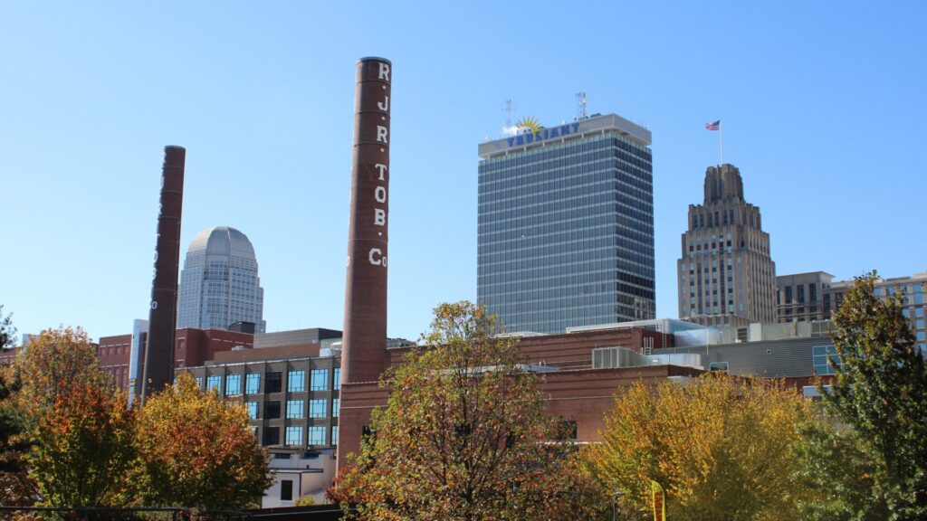 Fall leaves in winston-salem