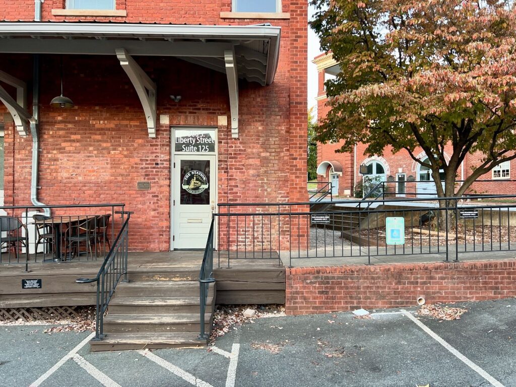 Brick building in Winston-Salem; The Station